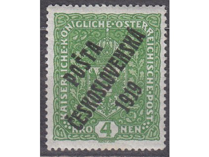 4K Znak, II.typ, Nr.50, * po nálepce, ilustrační foto