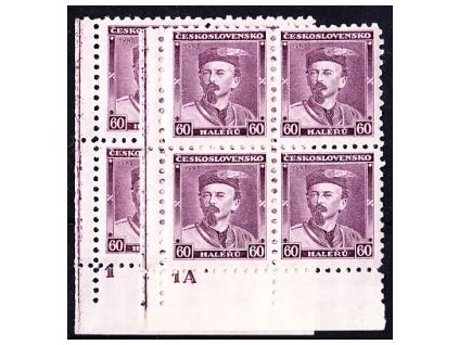 1933, 60h Tyrš, 2 roh. 4bloky s DČ 1 a 1A, Nr.272, **/*, ilustrační foto