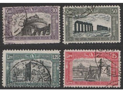 1928, 30C-5L série, MiNr.275-78, razítkované