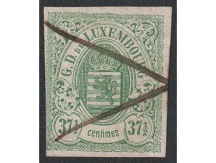 1859, 37 1/2 C Znak, MiNr.10, škrt