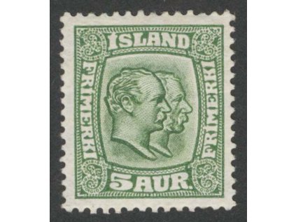 1907, 5 A Christian a Frederik, MiNr.51, * po nálepce, dv
