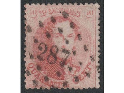 1863, 40 C Leopold, MiNr.13C, razítkované