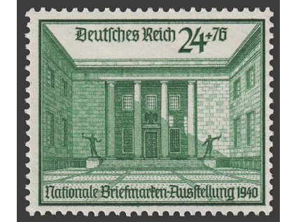 1940, 24Pf Výstava známek, MiNr.743, * po nálepce