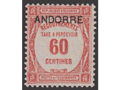 Francouzská, 1931, 60 C doplatní, MiNr.11, * po nálepce