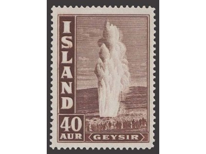 1939, 40 A Gejzír, MiNr.213A, * po nálepce