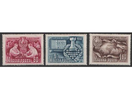 1950, 60f-1.60Ft série Šachy, MiNr.1092-94, **