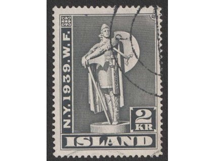 1939, 2 Kr New York, MiNr.207, razítkované