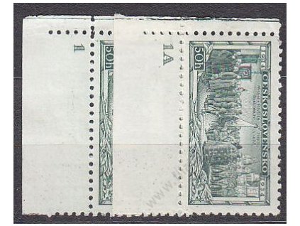 1934, 50h Vojenské, 2 roh. kusy s DČ 1,1A, Nr.276, **, ilustrační foto