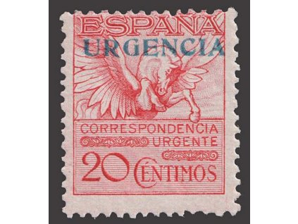 1930, 20 C Spěšná s přetiskem URGENCIA, MiNr.443A, těžší *