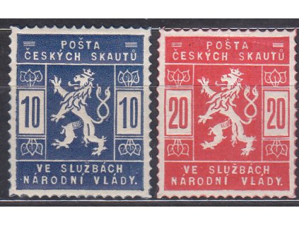 10-20h série, Nr.SK1-2, * po nálepce, 10h těžká nálepka - horší jakost rubu