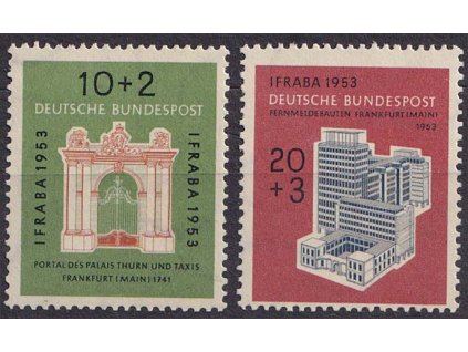1953, 10-20 Pf série IFRABA, MiNr.171-72, **