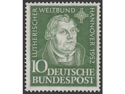 1952, 10 Pf Luther, MiNr.149, **