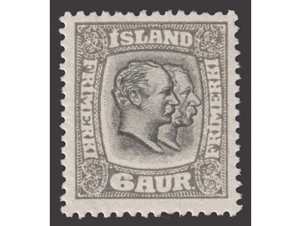 1915, 6 A Christian a Frederik, MiNr.80, * po nálepce