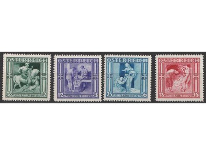 1936, 5g-1S série Winterhilfe (III), MiNr.628-31, **