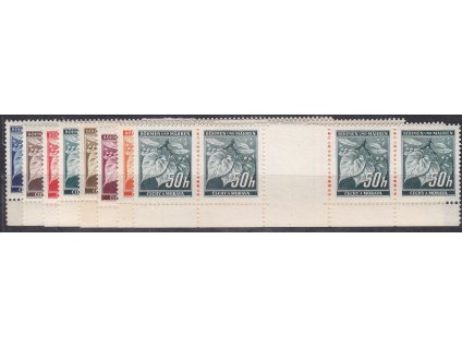 1939, 5-50h Ratolest, meziarší s dolním okrajem, Nr.M20-27, **