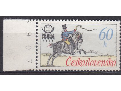 1977, 60h Postilión, DV - uzda, krajový kus, Nr.2253, **