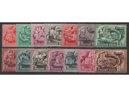 1951, 8f-10Ft série Pětiletý plán, Nr.1173-1185, **