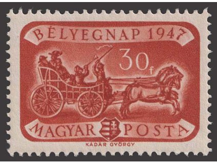 1947, 30 f Den známky, MiNr.999, **