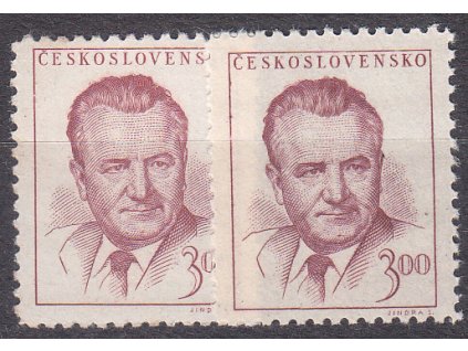 1948, 3Kčs Gottwald, I a II.typ, Nr.487, **, ilustrační foto