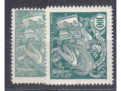 100h světle a tmavě zelená, Nr.164, **, ilustrační foto