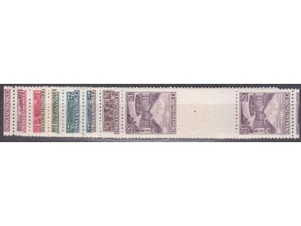 1.20-3.50Kč Krajinky, řezaná meziarší, Nr.304-10Ms, **, ilustrační foto