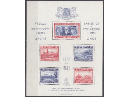 1943, Londýnský aršík, **, dv