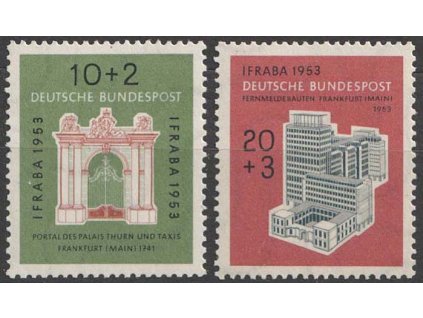1953, 10-20 Pf série IFRABA, MiNr.171-72, **/*