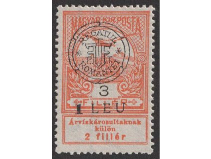 1919, Neu-Rumanien, 1L/3f Znak, typ I., MiNr.3I, **