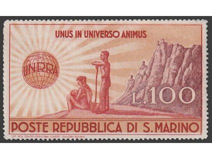 1946, 100 L UNRRA-Hilfe, MiNe350, **