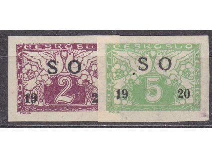 2-5h Spěšné, černý přetisk, Nr.SO26-7a, **, ilustrační foto