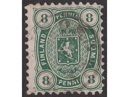 1875, 8 P Znak, MiNr.14A, razítkované