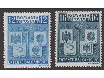 1940, 12-16L série Balkán, MiNr.615-16, **