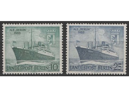 1955, 10-25 Pf série M. S. Berlin, MiNr.126-27, **