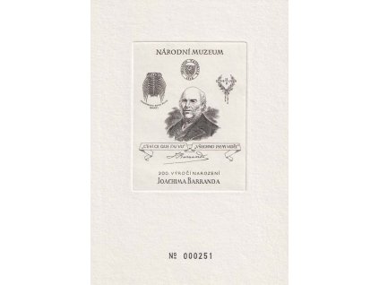 1999, Joachim Barrand, 200. výročí narození, černotisk