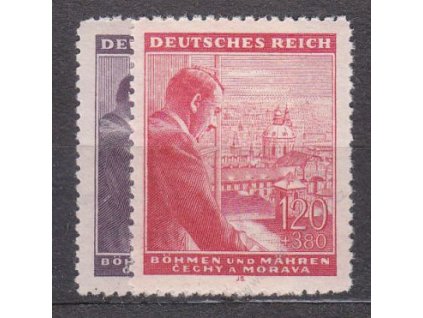 1943, 60h-1.20K Hitler, série, Nr.106-7, **