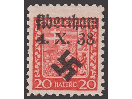 20 h Znak, přetisk Abertham, **