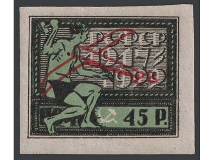 1922, 45 R letecká, MiNr.200x, * po nálepce