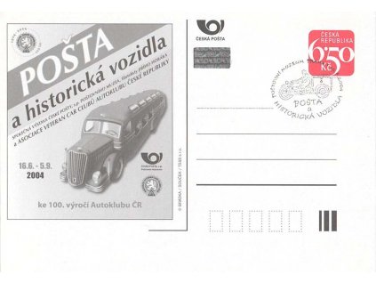 2004, Pošta a historická vozidla, PR 19.6.2004