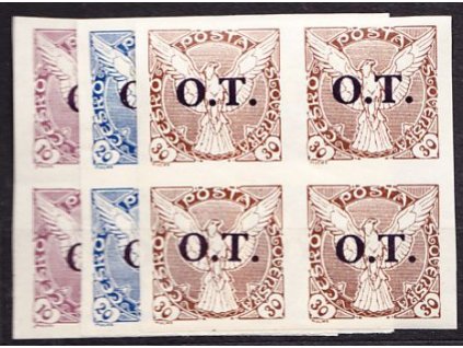 10-30h O.T, série ve 4bloku, Nr.OT1-3, **, ilustrační foto