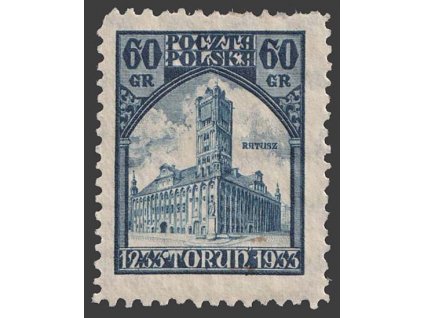 1933, 60 Gr Radnice, MiNr.279, * po nálepce, krátké zoubky