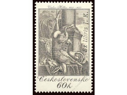 1975, 60h Rytina s přetiskem Ex libris Josef Kemr