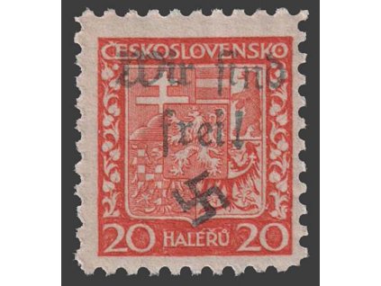 20h Znak, pergamen, přetisk Wir sind frei!, **