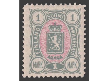 1889, 1 M Znak, MiNr.32, * po nálepce