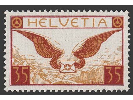 1923, 35 C letecká, MiNr.233, těžší *