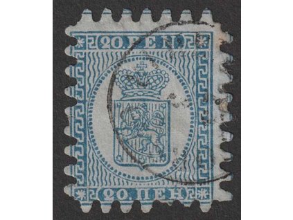 1866, 20 P Znak, MiNr.8C, razítkované, zeslabeno - viz. foto