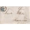 1853, DR Wien, skládaný dopis zasl. do Červeného Kostelce