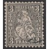 1862, 3 C Helvetia, MiNr.21, razítkované, horší jakost
