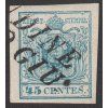 Lombardsko, 1850, 45 C Znak, MiNr.5, razítkované
