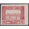 1918, Luboml, 10 H červená, obtisk, MiNr.II, * po nálepce
