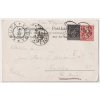 1900, pohlednice vyfr. smíšenou frankaturou známek